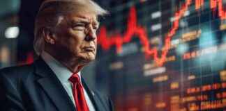 Trump beschuldigt Biden, als Märkte wegen BIP und Zollturbulenzen schwächer werden. trump-beschuldigt-biden-als-mrkte-wegen-bp-und-zollturbulenzen-schwcher-werden