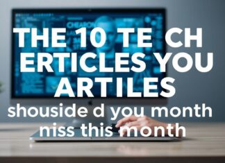 Die 10 technologischen Artikel, die Sie diesen Monat nicht verpassen sollten The 10 tech articles you shouldn't miss this month